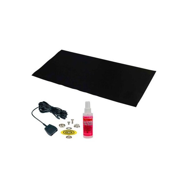 Desco Industries Inc Desco Statfree Z2 42542 Dissipative 3-Layer Vinyl Mat Kit 24"D x 48"W - Black 42542 - main